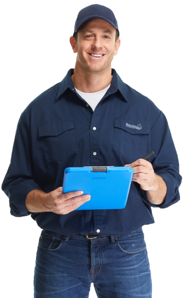 Worker with clipboard